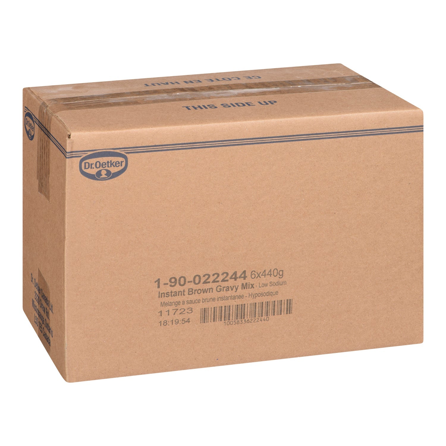 Gravy Brown Mix Instant Low-Sodium - 6 x 440 g - Oetker - Restaurant and Foodservice Ingredients - Canadian Distribution - Ships Free Within Canada on Orders Above CAD $199