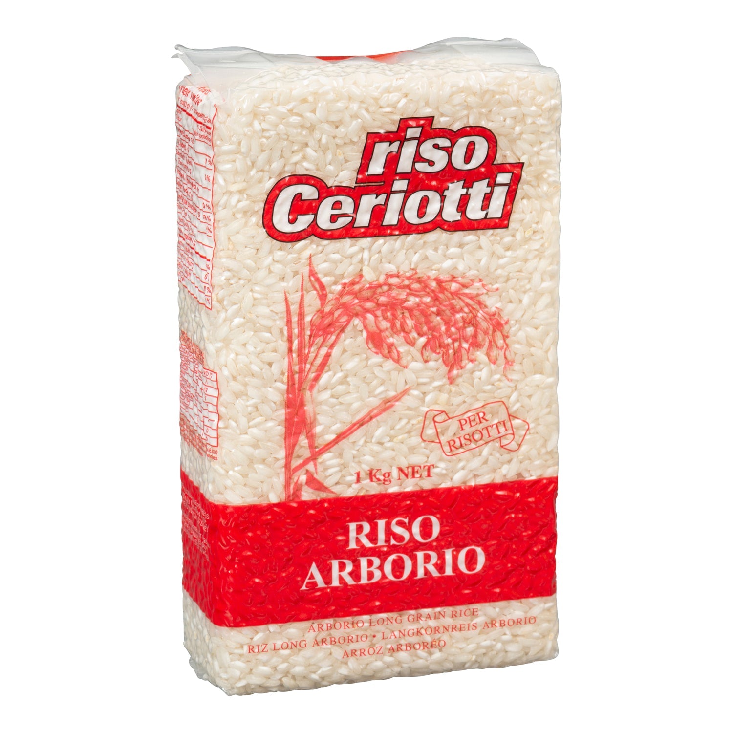 Rice Arborio Premium - 5 x 1 kg - David Roberts - Restaurant and Foodservice Ingredients - Canadian Distribution - Ships Free Within Canada on Orders Above CAD $199