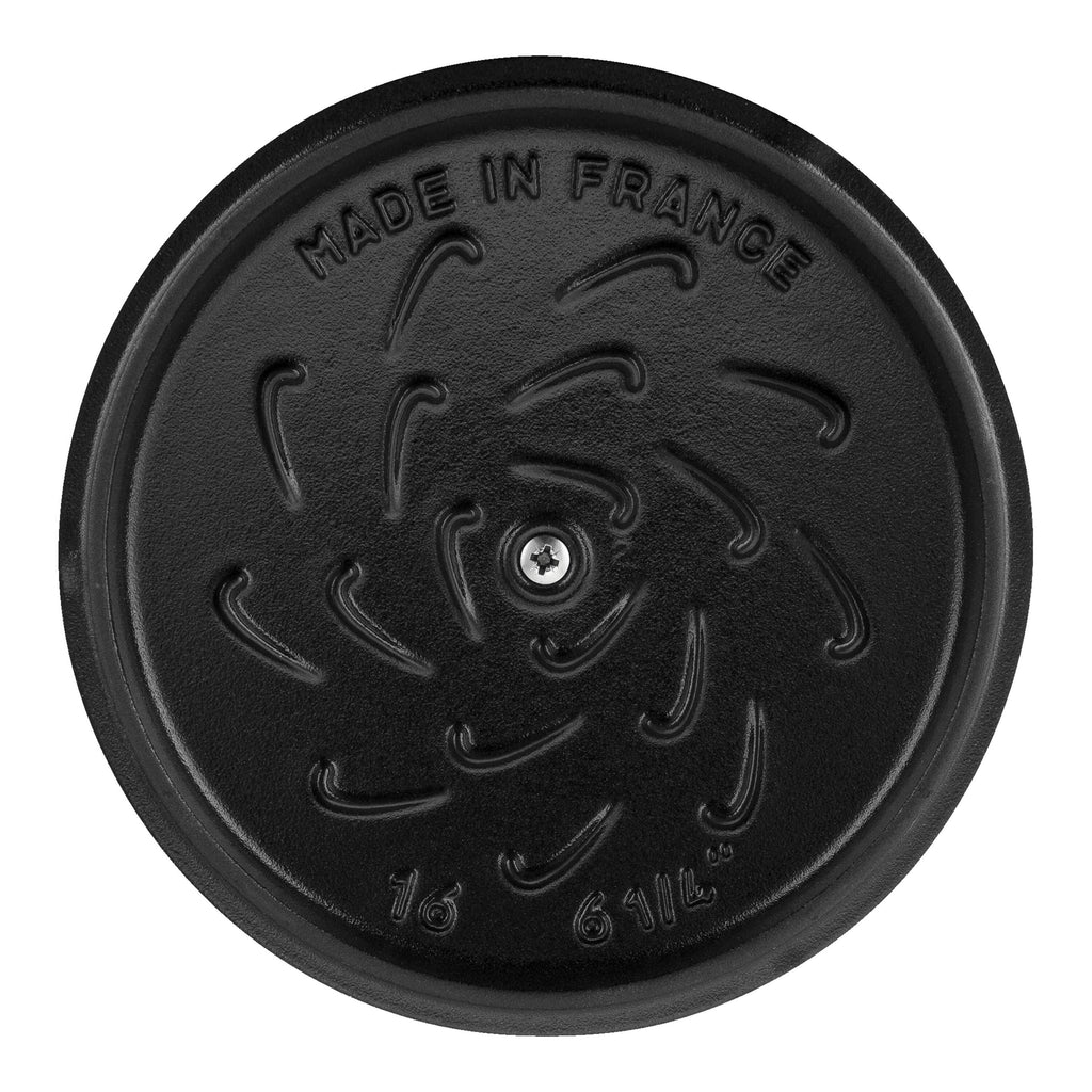 STAUB La Cocotte 1.75 L Cast Iron Round Rice Cocotte, Sorbet Rose