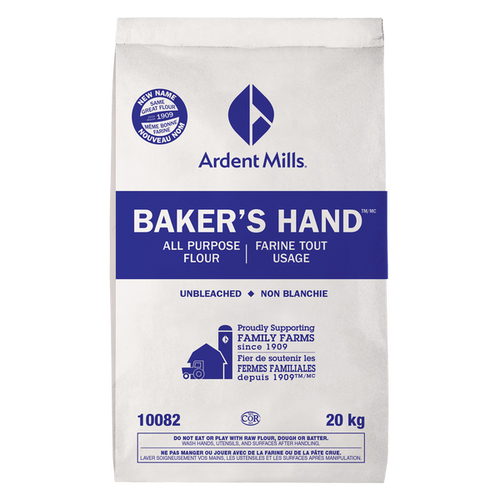 Ardent Mills Baker’s Hand Unbleached All-purpose Flour - 4 x 20 kg - Grocery and Food Items - Canadian Distribution - Ships Free Within Canada on Orders Above CAD $199