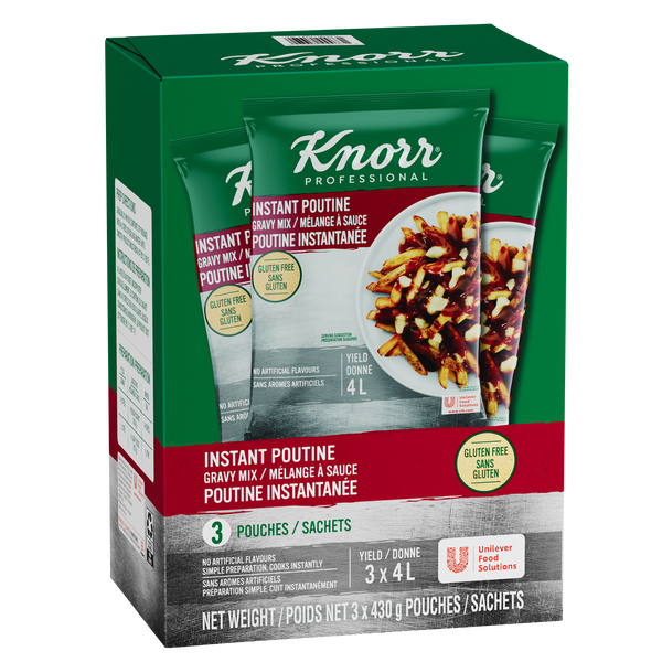 Knorr Poutine Sauce Mix - 12 x 430 g - Grocery and Food Items - Canadian Distribution - Ships Free Within Canada on Orders Above CAD $199