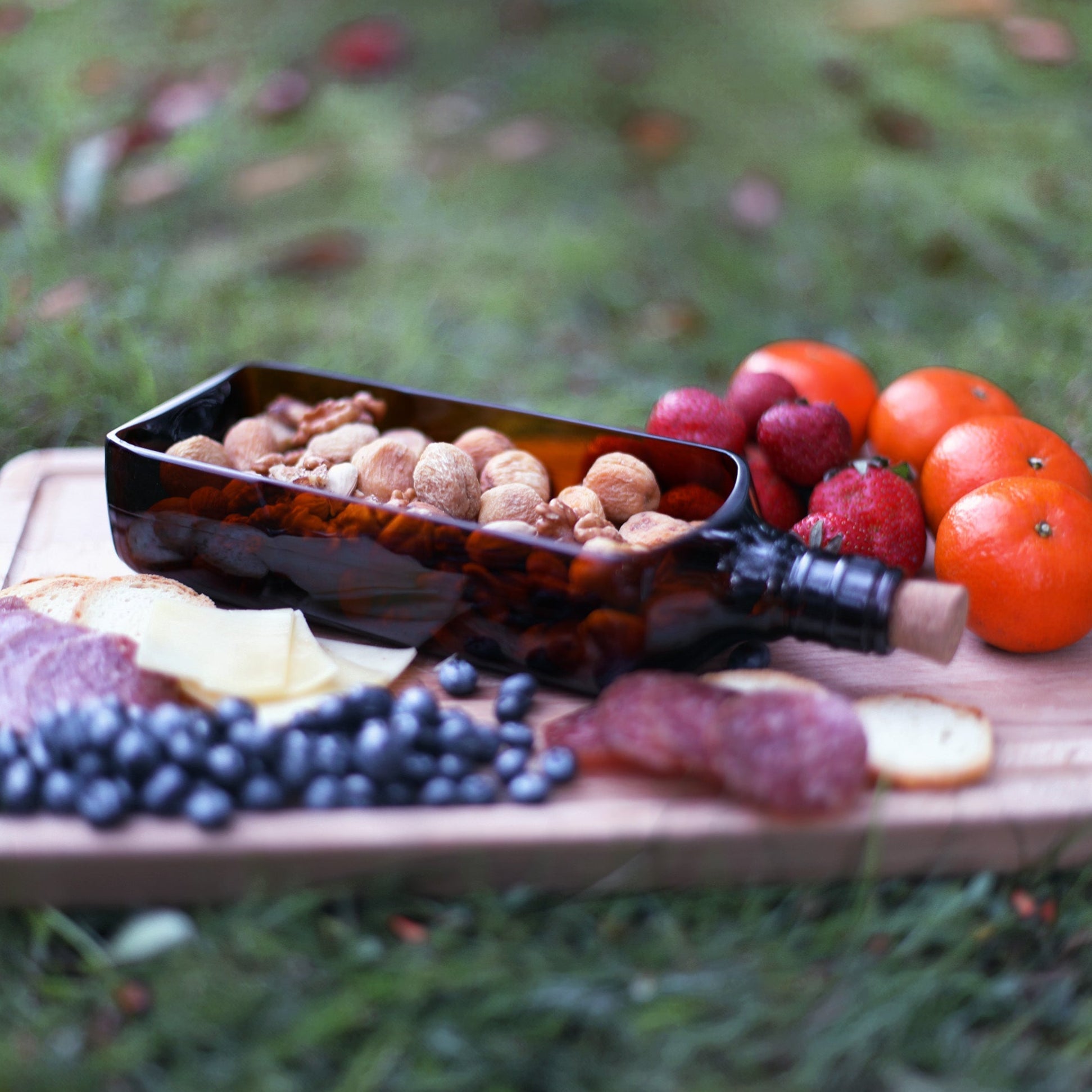 Ballantine Bottle Glass Platters