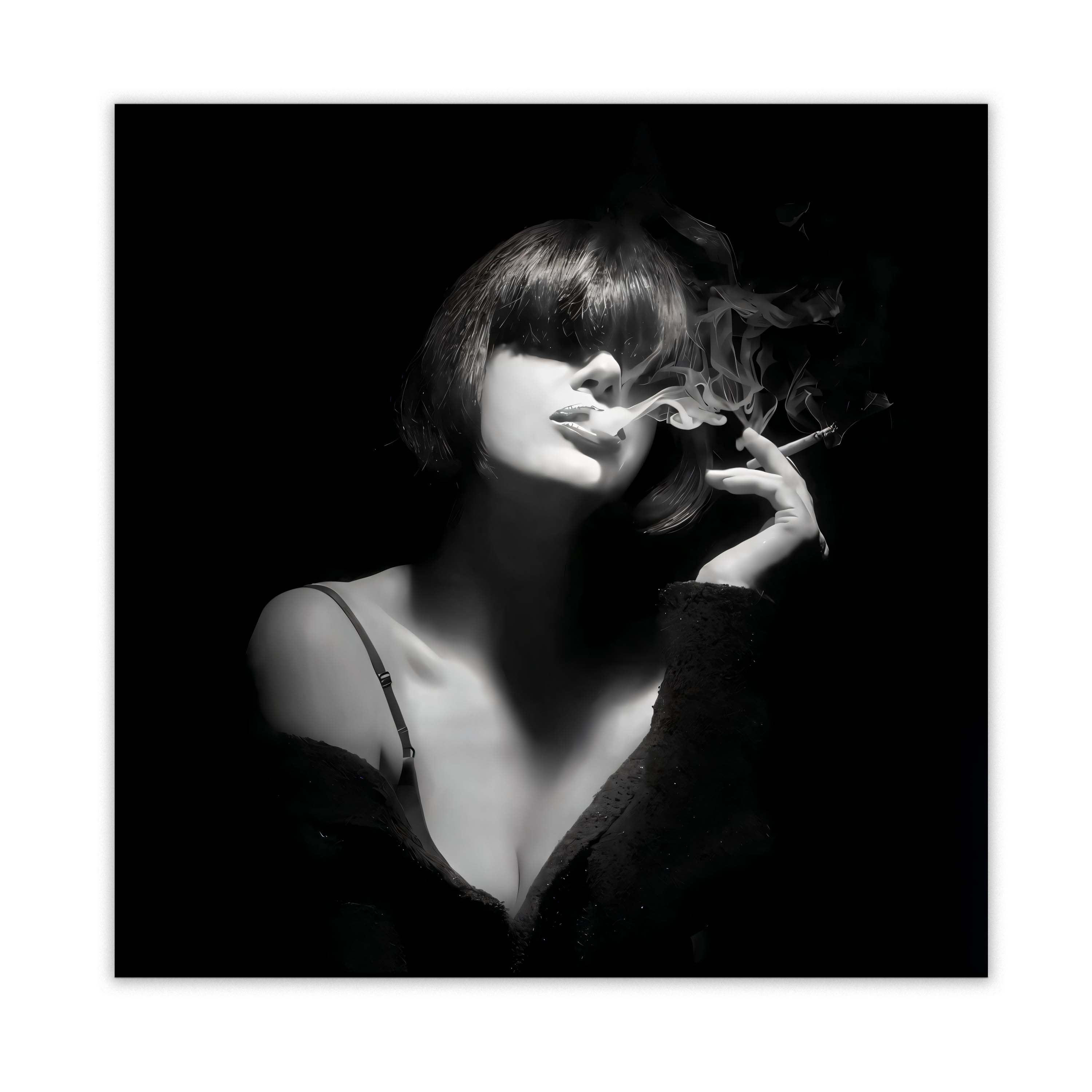 Fine Art Canvas-Mystery smoker-Wall Art Decor
