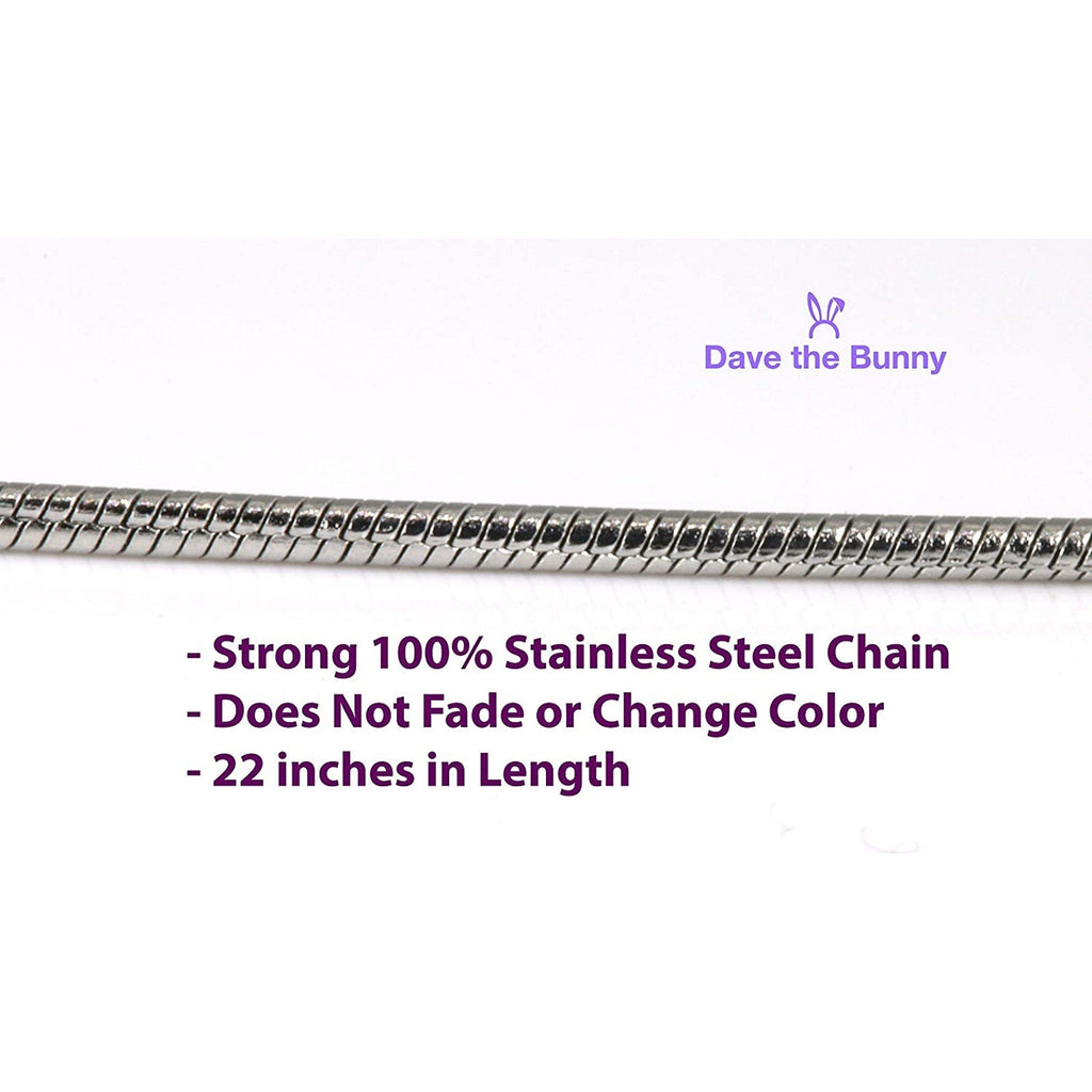 Treble Clef Music Symbol Charm Snake Chain Necklace