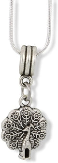 Emerald Park Jewelry Peacock Charm Snake Chain Necklace