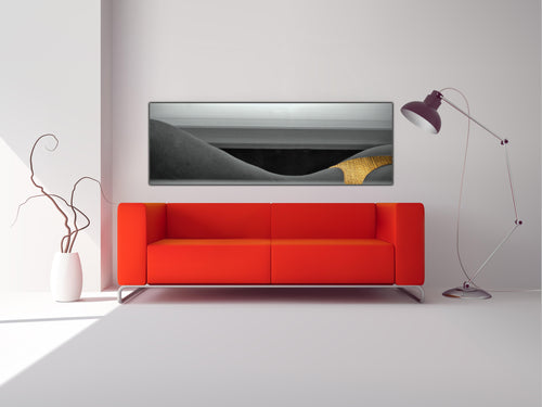 Black and Gold Curves Canvas - Fine Art -Large Wall decor- Gold varnish