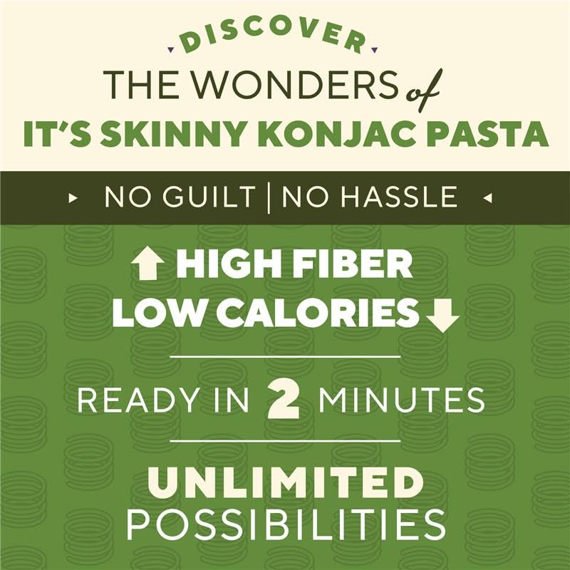 It’s Skinny – Low Carb Pasta – Angel Hair – 6 Pack – Keto-Friendly - Canadian Distribution - Ships Free Within Canada on Orders Above CAD $199
