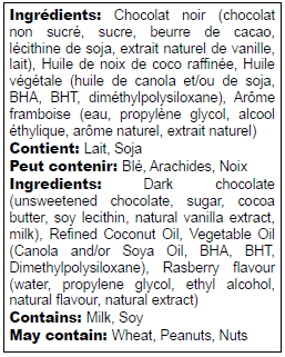 Belgian Raspberry Cone Dip - Case of 6 x 1KG - Canadian Distribution