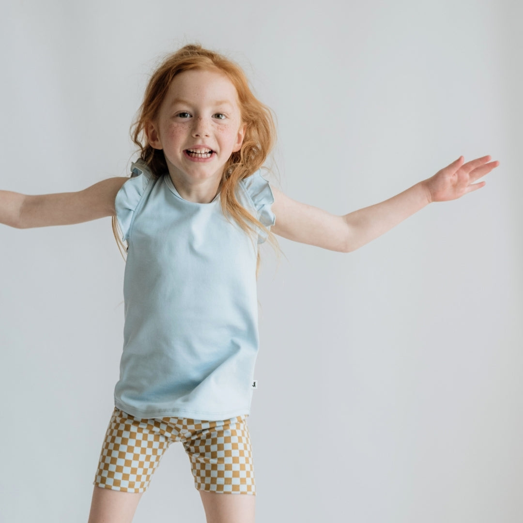 Baby/Kids' Bamboo Ruffle Shoulder — Last Call