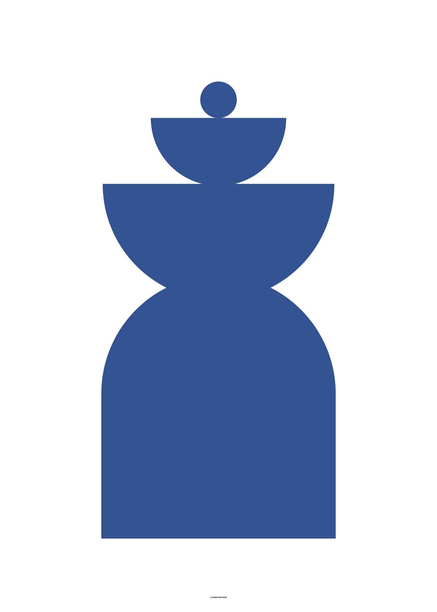 Abstract Geometric Blue II