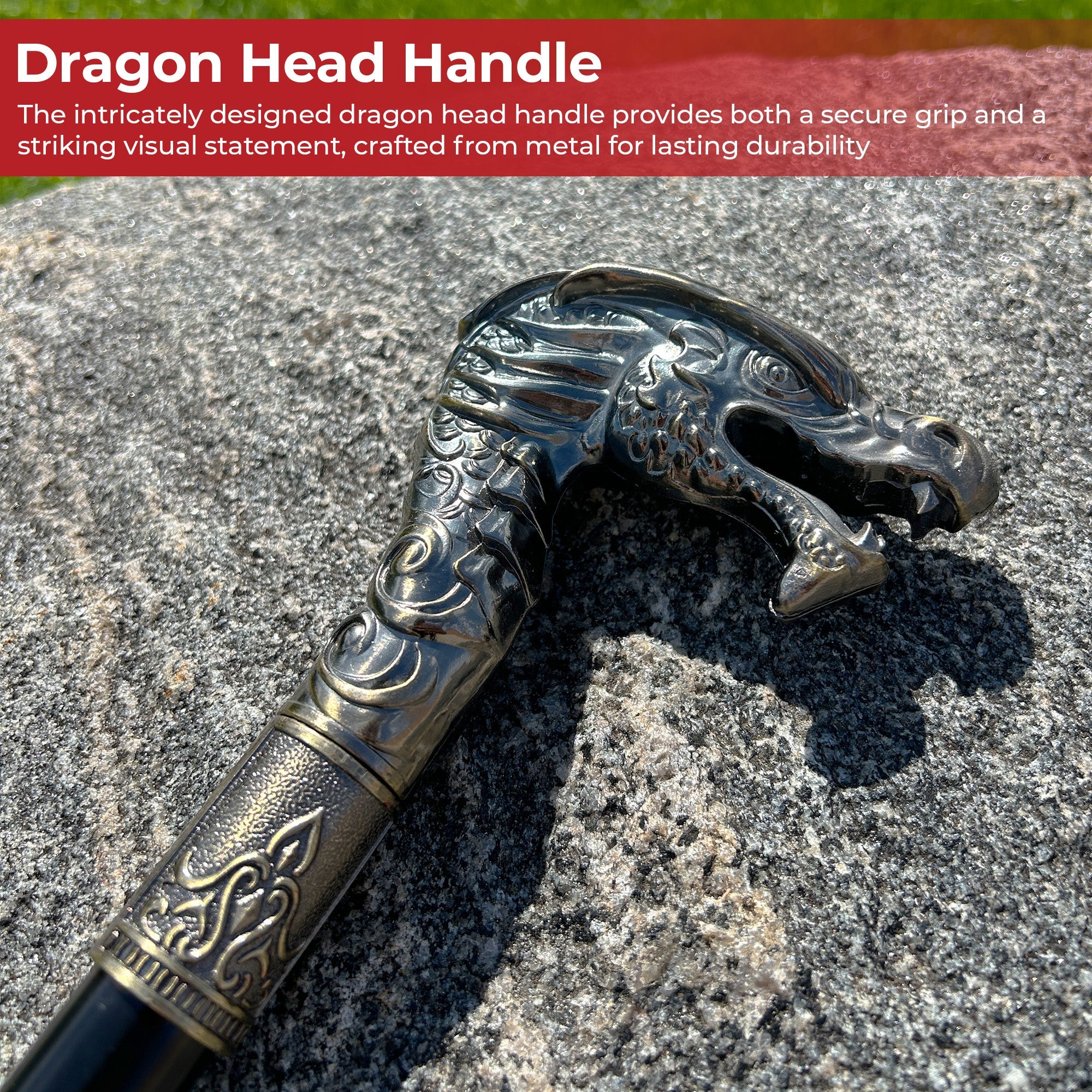 Majestic Chinese Dragon Walking Cane