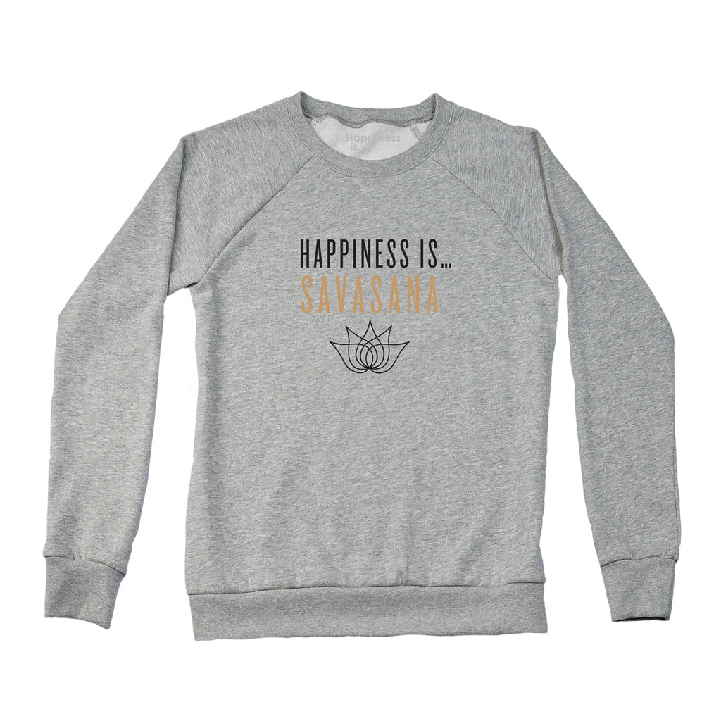 Women's Savasana Crew Sweatshirt, Heather Grey