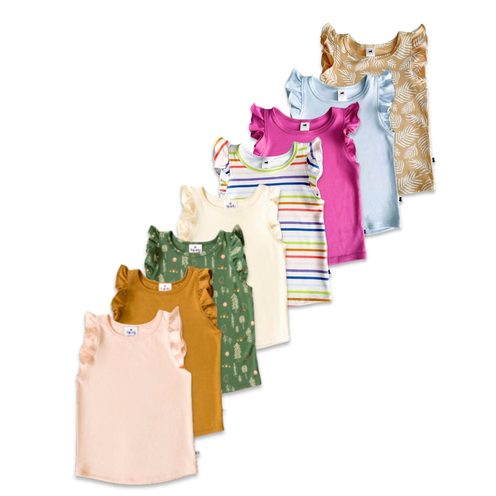 Baby/Kids' Bamboo Ruffle Shoulder — Last Call