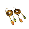 Clay Statement Earrings in Mixed Metal Color
