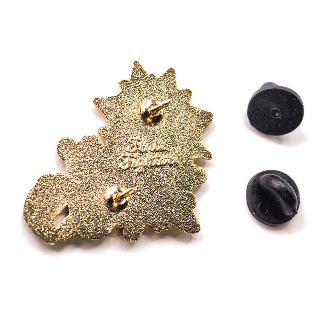 Can't Wake Up (Chantilly-Tiffany Black Cat) Enamel Pin