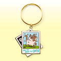 Ask Me About My Cats! (Tonkinese Cat) Keychain