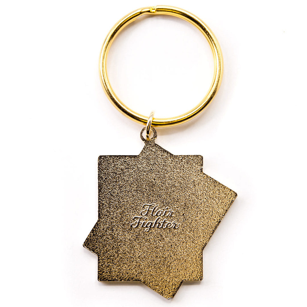 Ask Me About My Cats! (Tonkinese Cat) Keychain