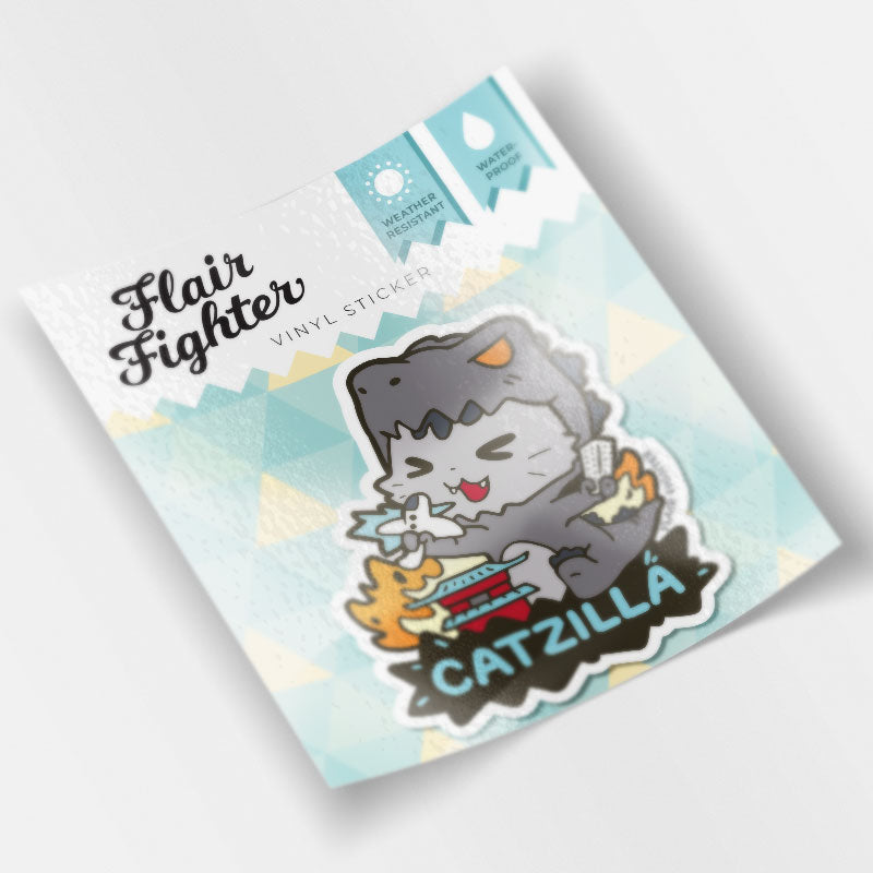 Catzilla Vinyl Sticker