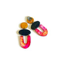 Bright Colorful Statement Earrings Handmade