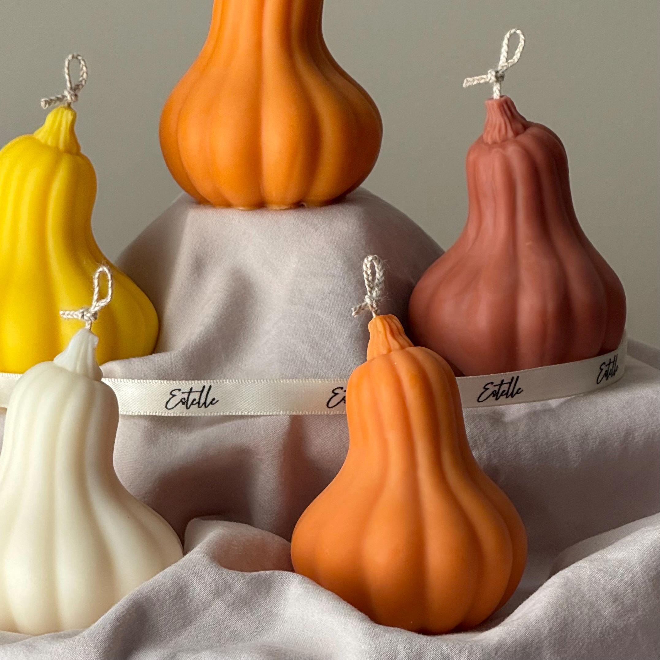 Pumpkin Scented Soy Wax Candle: Autumn Decor, Fall Gift