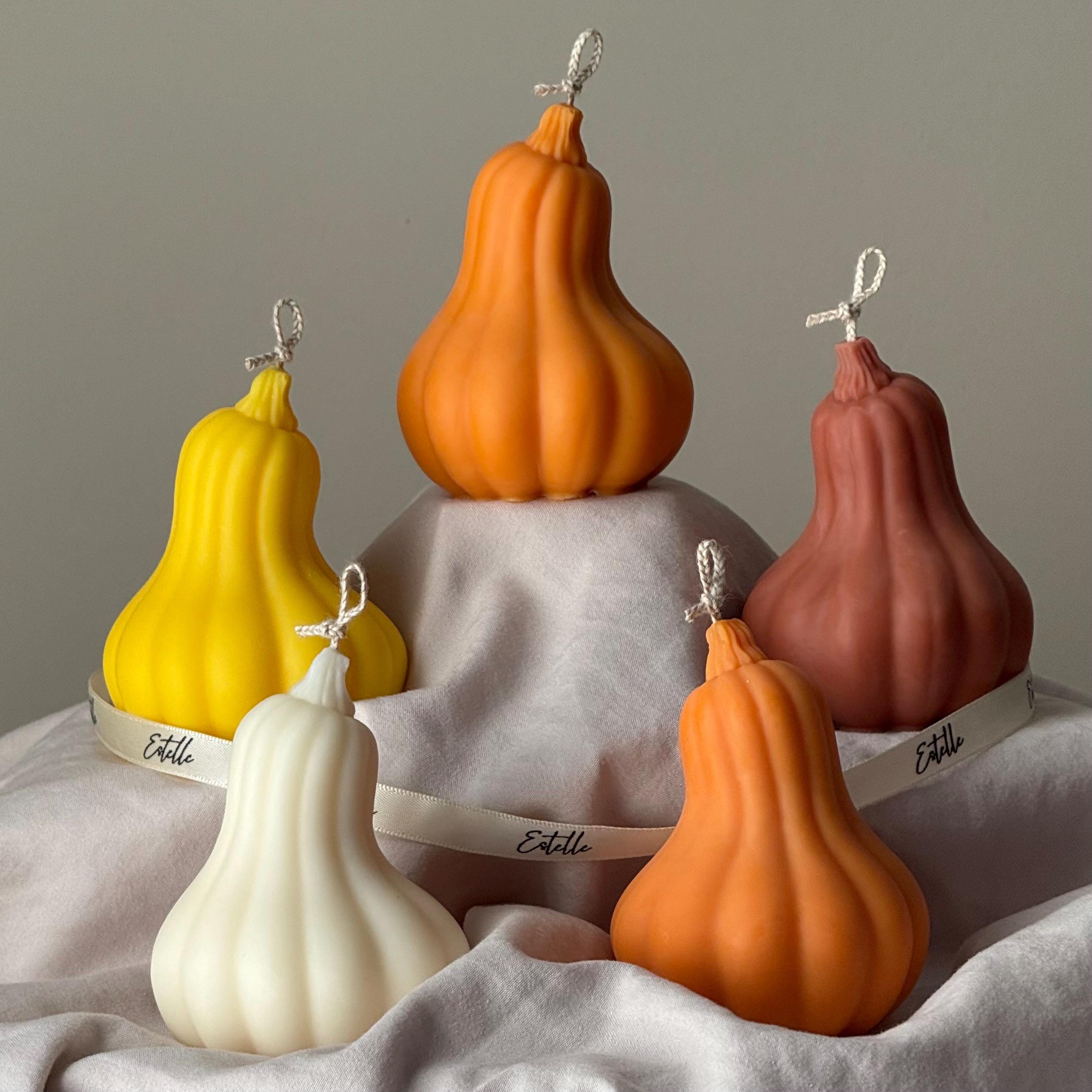 Pumpkin Scented Soy Wax Candle: Autumn Decor, Fall Gift