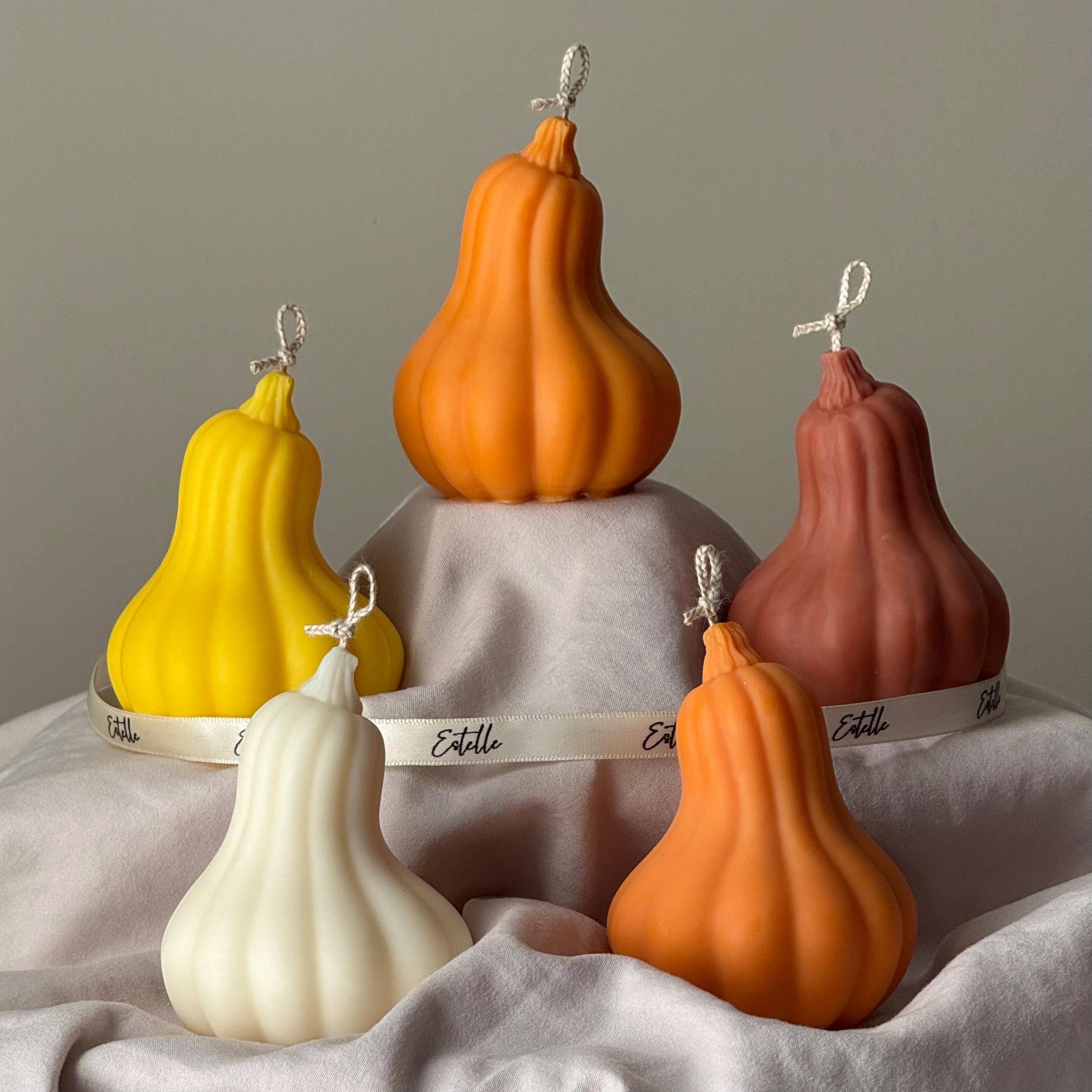 Pumpkin Scented Soy Wax Candle: Autumn Decor, Fall Gift