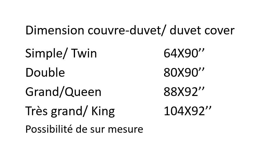 Housse de couette Xena (incluant un coussin décoratif)